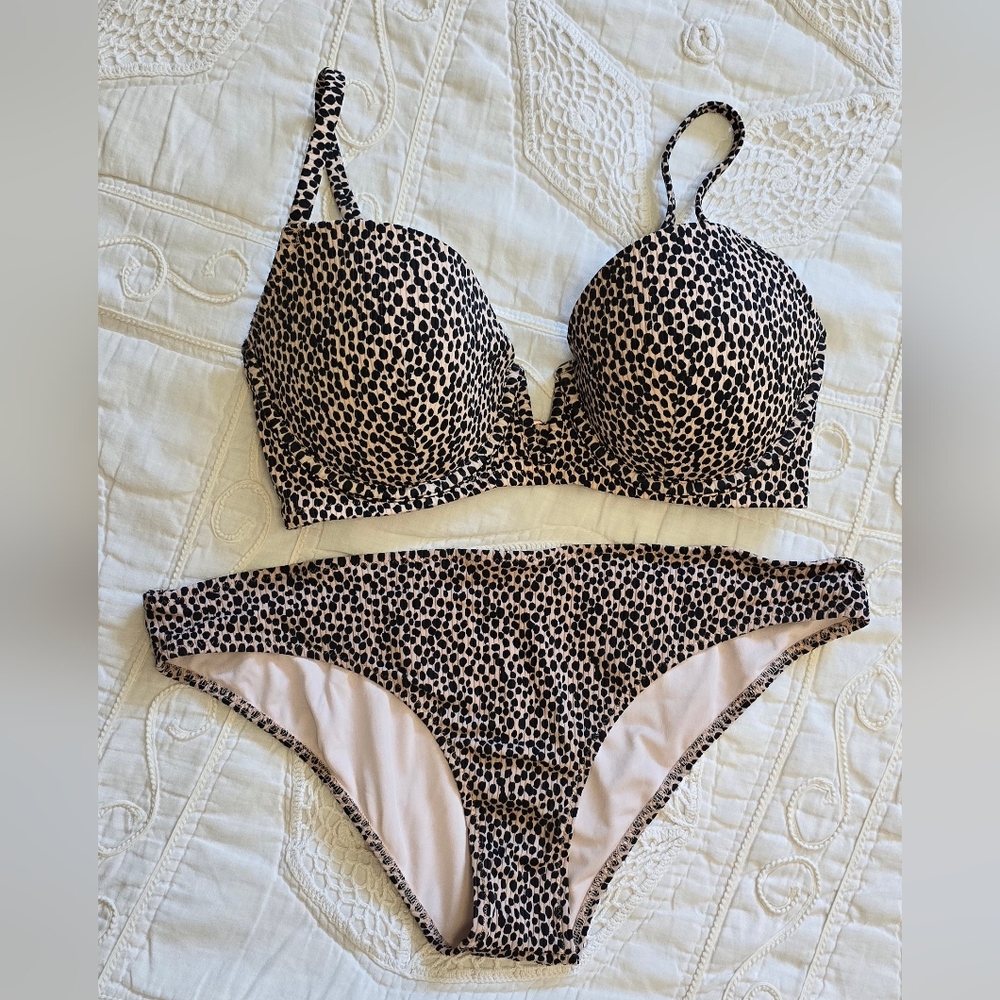 Shade & Shore Leopard Print Women's Bikini Set